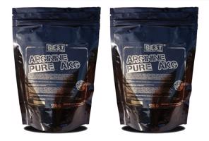 1 + 1 Zdarma: Arginine pure AKG od Best Nutrition 500 g + 500 g