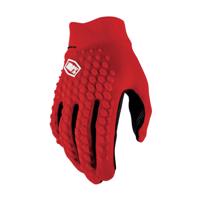 100% SPEEDLAB Cyklistické rukavice dlouhoprsté - GEOMATIC - červená XL