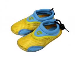 Alba Dětské neoprenové boty do vody žlutomodré