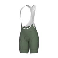 ALÉ Cyklistické kalhoty krátké s laclem - MAGIC COLOUR PR-E - zelená L