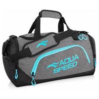 Aqua-Speed Duffle Bag M sportovní taška šedá-tyrkysová