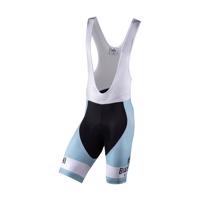 BIANCHI MILANO Cyklistické kalhoty krátké bez laclu - PELAU - černá/světle modrá XL