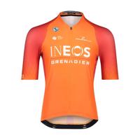 BIORACER Cyklistický dres s krátkým rukávem - INEOS GRENADIERS '22 - oranžová/červená XL
