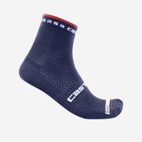 CASTELLI Cyklistické ponožky klasické - ROSSO CORSA PRO 9 - modrá L-XL