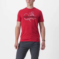 CASTELLI Cyklistické triko s krátkým rukávem - FINALE TEE - červená