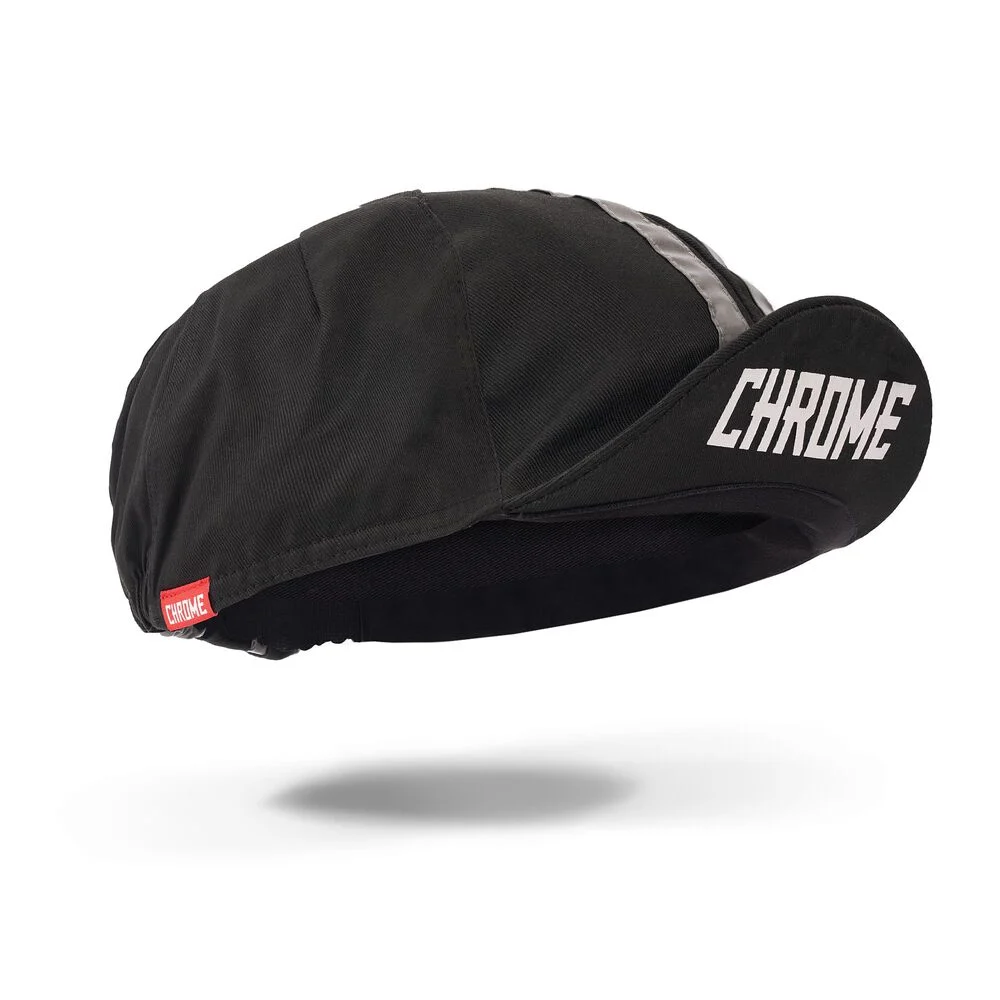 Chrome cycling cap, Černá
