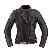 Dámská kožená moto bunda W-TEC Black Heart Lizza Barva vintage hnědá, Velikost XXL