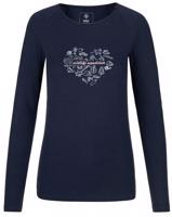 Dámské bavlněné triko s dlouhým rukávem Kilpi Tmavě modrá