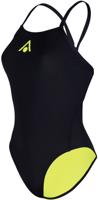 Dámské plavky aqua sphere essential tie back black/yellow s - uk32
