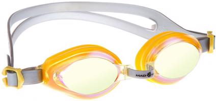 Dětské plavecké brýle mad wave aqua rainbow goggles junior žlutá