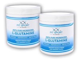 FitSport Nutrition 2x 100% Pure Micronized L-Glutamine 330g