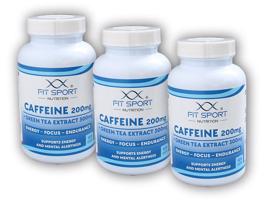 FitSport Nutrition 3x Caffeine 200mg + Green Tea Extract 300mg 120 caps