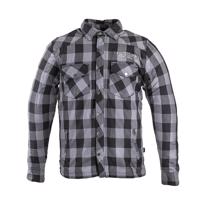 Flanelová košile W-TEC Black Heart Reginald s aramidem Barva šedo-černá, Velikost 3XL