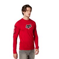 FOX Cyklistické triko s dlouhým rukávem - VIZEN DRIRELEASE® - červená XL