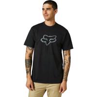 FOX Cyklistické triko s krátkým rukávem - LEGACY FOX HEAD - černá S