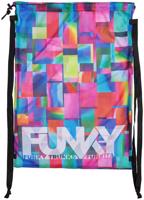 Funky patch panels mesh gear bag modro/růžová