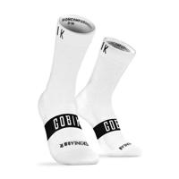 GOBIK Cyklistické ponožky klasické - PURE - bílá/černá S-M