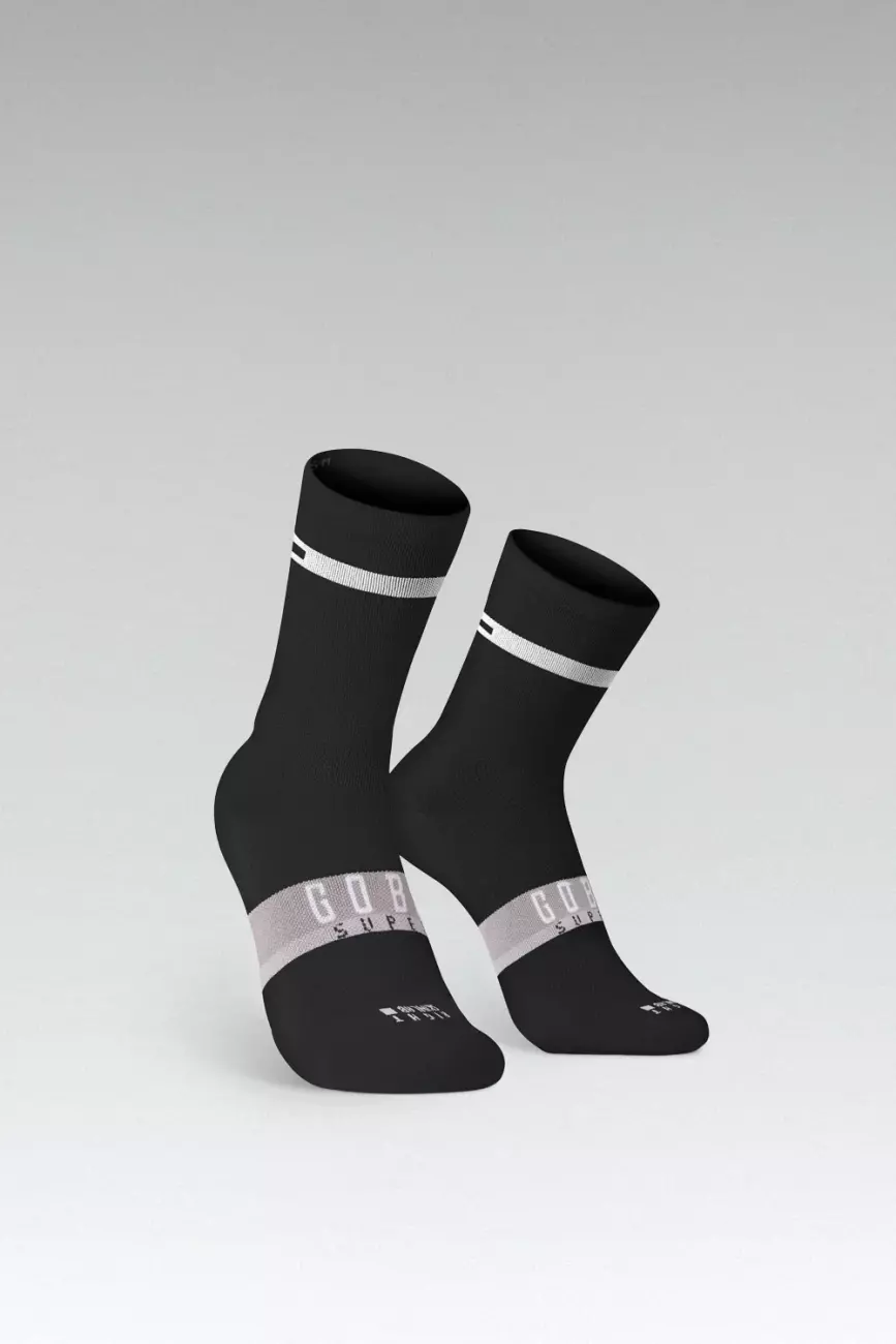 GOBIK Cyklistické ponožky klasické - SUPERB - černá L-XL