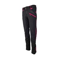 HAVEN Cyklistické kalhoty dlouhé bez laclu - TRINITY - černá/růžová XL