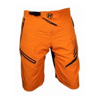 HAVEN Cyklistické kalhoty krátké bez laclu - ENERGIZER - oranžová 2XL
