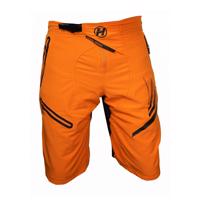 HAVEN Cyklistické kalhoty krátké bez laclu - ENERGIZER - oranžová 3XL