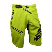 HAVEN Cyklistické kalhoty krátké bez laclu - ENERGIZER - zelená L