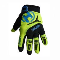 HAVEN Cyklistické rukavice dlouhoprsté - DEMO LONG - zelená/modrá XL