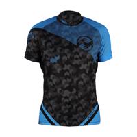 HAVEN Cyklistický dres s krátkým rukávem - SINGLETRAIL - černá/modrá 2XL