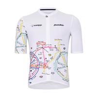 HOLOKOLO Cyklistický dres s krátkým rukávem - MAAPPI ELITE - bílá/vícebarevná 6XL