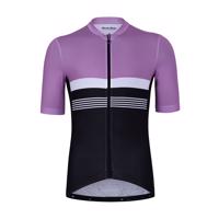 HOLOKOLO Cyklistický dres s krátkým rukávem - SPORTY - černá/růžová 2XL