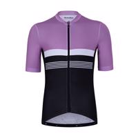 HOLOKOLO Cyklistický dres s krátkým rukávem - SPORTY - černá/růžová