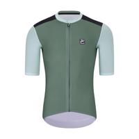 HOLOKOLO Cyklistický dres s krátkým rukávem - TECHNICAL  - zelená/černá 5XL