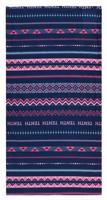 Husky Printemp pink triangle stripes multifunkční šátek