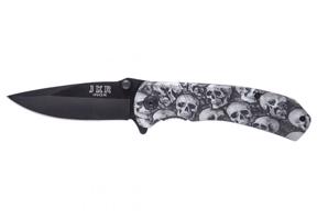 Joker nůž Decorado Skulls black 85 mm