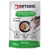 Kapsička ONTARIO Cat Herb - Chicken with Shrimps, Rice and Rosemary 80 g