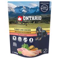 Kapsička ONTARIO Dog Turkey and Chicken with Vegetable in Broth 300 g