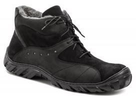 Koma 613 černé pánské nadměrné zimní boty