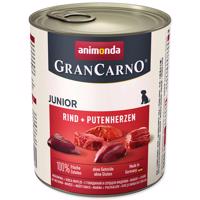 Konzerva ANIMONDA Gran Carno Junior hovězí + krůtí srdce - KARTON (6ks) 800 g