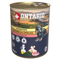Konzerva ONTARIO Puppy Chicken Pate Flavoured With Spirulina And Salmon Oil 800 g
