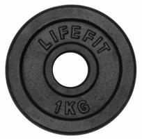 Kotouč LIFEFIT 1,0kg, kovový, pro 30mm tyč