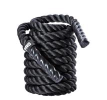 Lano na cvičení LivePro Battle Rope 3,8 cm x 12 m - 10 kg - černá