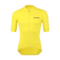 LE COL Cyklistický dres s krátkým rukávem - PRO JERSEY II - žlutá 2XL