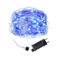 LED řetěz Nano - 48m, 480LED, 8 funkcí, IP44, modrá