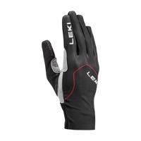 LEKI Cyklistické rukavice dlouhoprsté - NORDIC SKIN - červená/černá XL