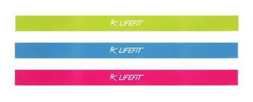 Lifefit Posilovací gumy Soft medium hard 3ks