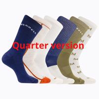 Merrell Ponožky Mea33695q6b2 Nvast Recycled Cushion Quarter (6 Packs) Navy Assorted