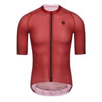 MONTON Cyklistický dres s krátkým rukávem - PRO CARBONFIBER - červená