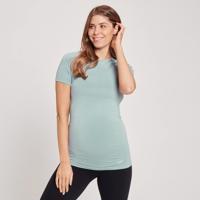 MP dámské těhotenské bezešvé tričko s krátkým rukávem – ledově modré - L