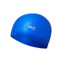 NILS Aqua Silikonová čepice NQC Dots modrá