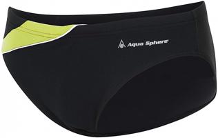 Pánské plavky aqua sphere eliott repreve slip black/bright green 40